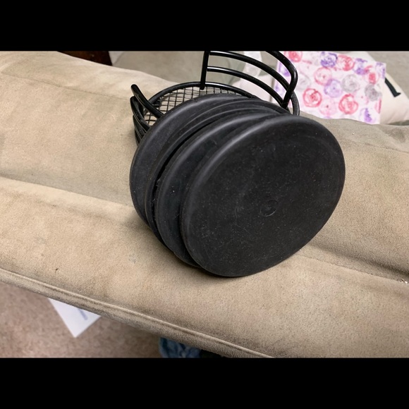 5 costers with holder - Picture 1 of 2